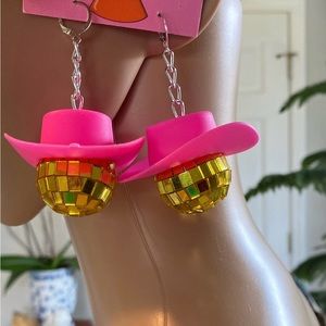 Disco Ball Cowgirl Earrings